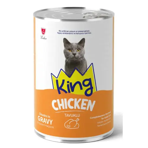 King Chicken Gravy Wet Food Can 400g
