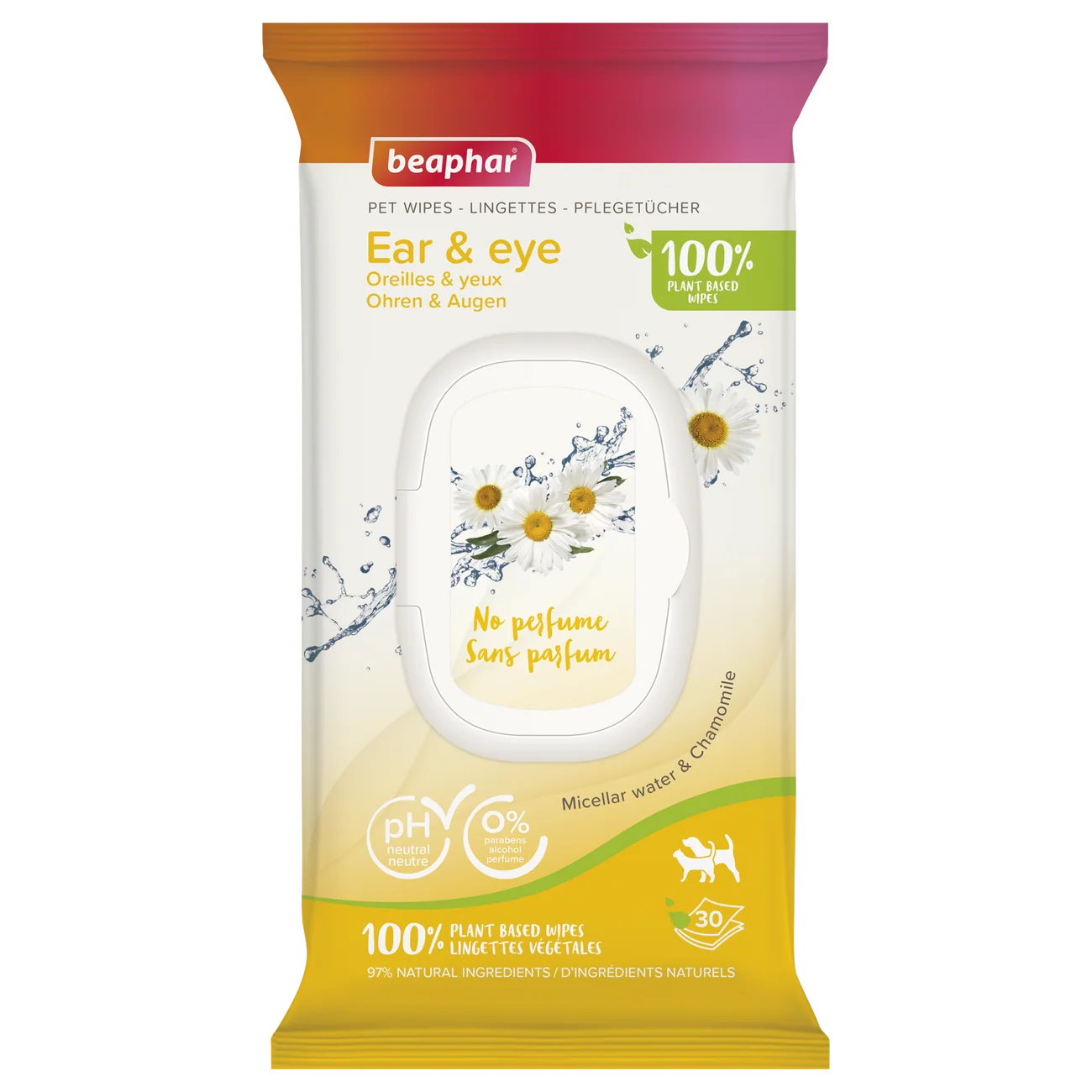 Beaphar Pet Wipes Ear & Eye (30 Wipes)