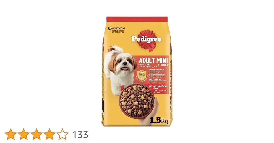 Pedigree Mini Beef Lamp & Veg 1.5Kg by Pedigree — Pet Accessories — Pet Glow Qatar