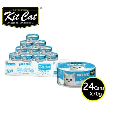 Kit Cat Goat Milk Gourmet Chicken & Whitebait 70g