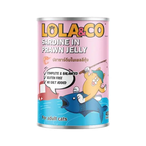 Lola&Co Sardine Prawn Jelly 400g
