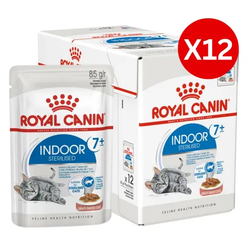 Royal Canin Indoor 7+ Gravy Wet Cat Pouches 85g