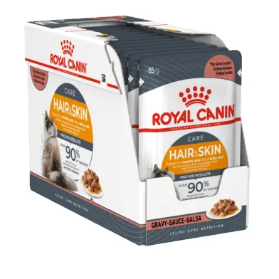 Royal Canin Hair & Skin Gravy Wet Cat Pouches 85g