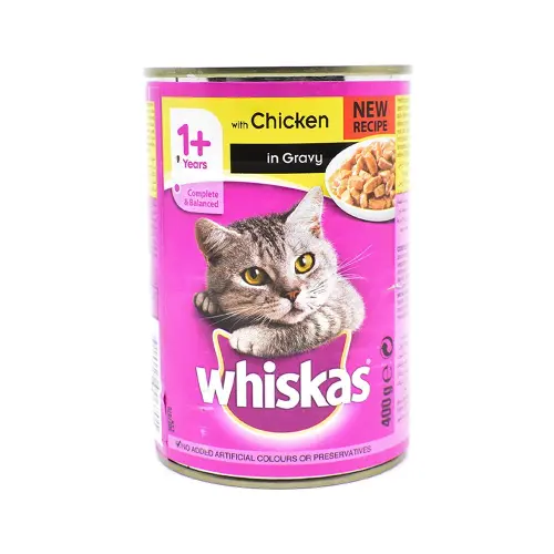 Whiskas Chicken Gravy Tin 400g