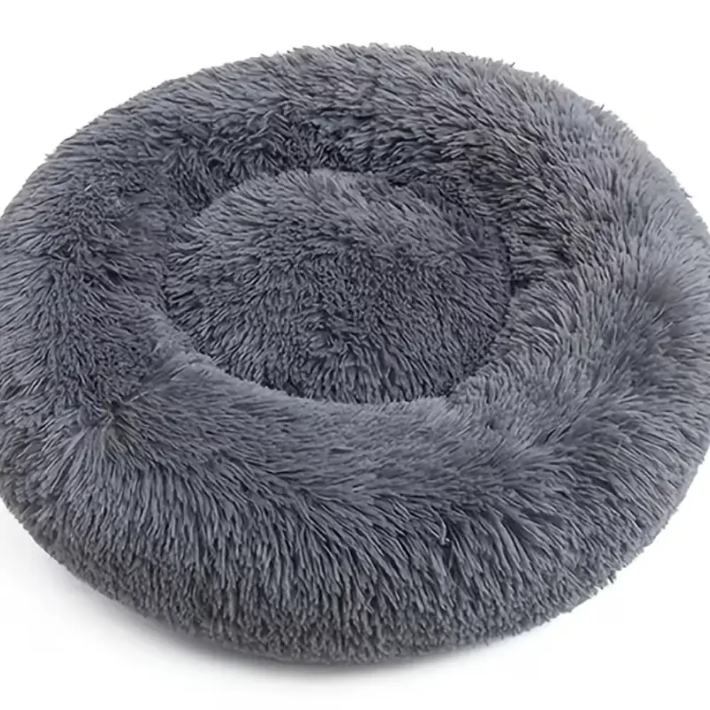 Plush Donut Pet Bed Winter Warm 50cm by General — Pet Bedding — Pet Glow Qatar