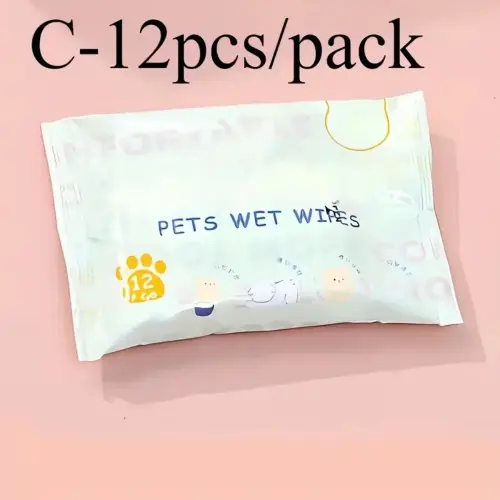 Pets Wipes Dogs 12 pcs by General — Cosmetics — Pet Glow Qatar
