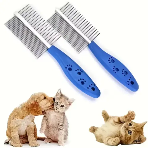 Dog Comb Blu Hle Stainless Steel