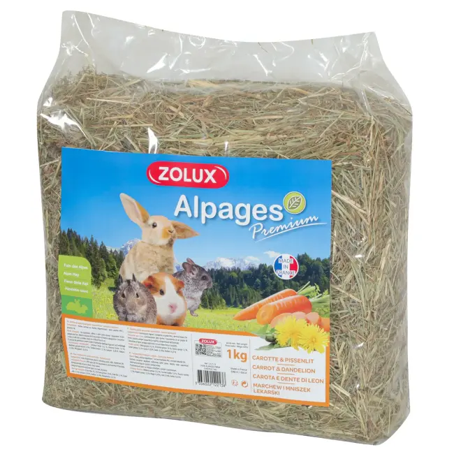 Zolux Alpine Hay Carrot & Delion 1 Kg