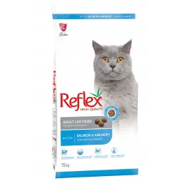Reflex Salmon & Anchovy - Adult Dry Cat Food 15 Kg by Lider — Cat Dry Food — Pet Glow Qatar