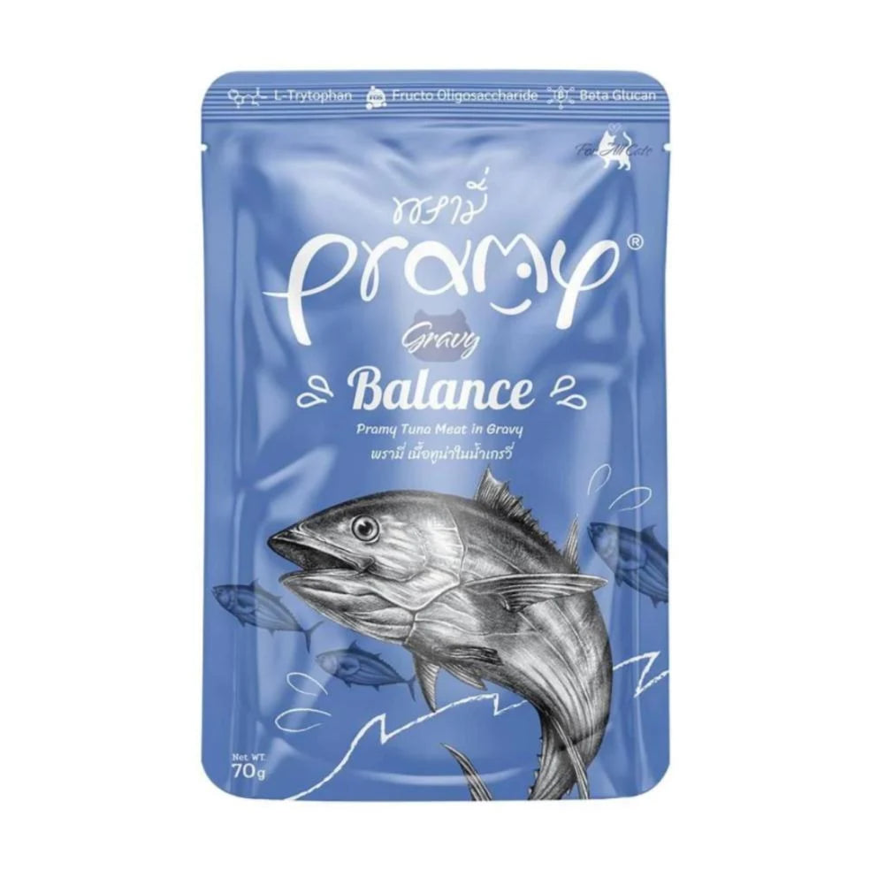 Pramy Balance Tuna in Gravy Cat Wet Food 70g pet product in Qatar