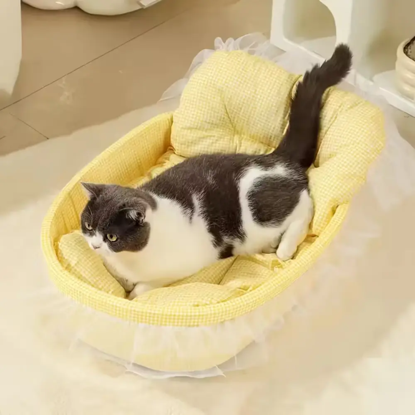 Bed Set – Yellow (Cats & Small Dogs)