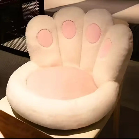 Cat Paw Cushion Sofa – White | 50×15×45cm pet product in Qatar