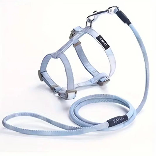 Adjustable Cat Leash – Sky Blue Medium pet product in Qatar