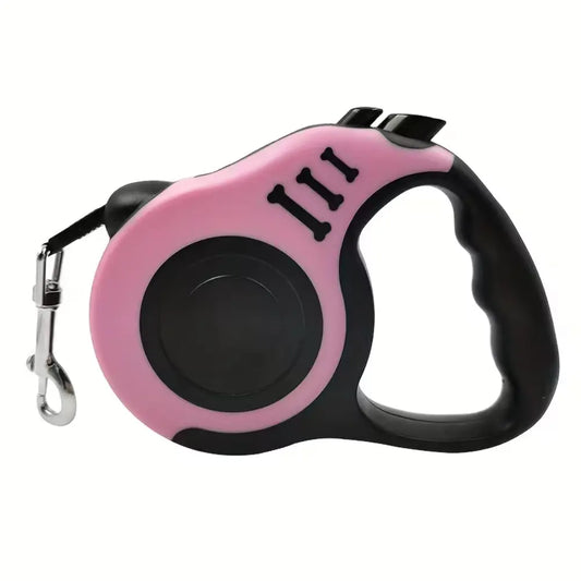 Retractable Dog Leash – Pink Small pet product in Qatar