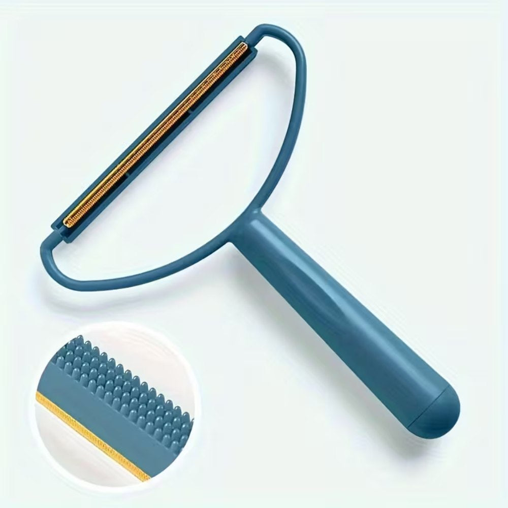 Portable Double-Sided Lint Remover – Blue pet product in Qatar