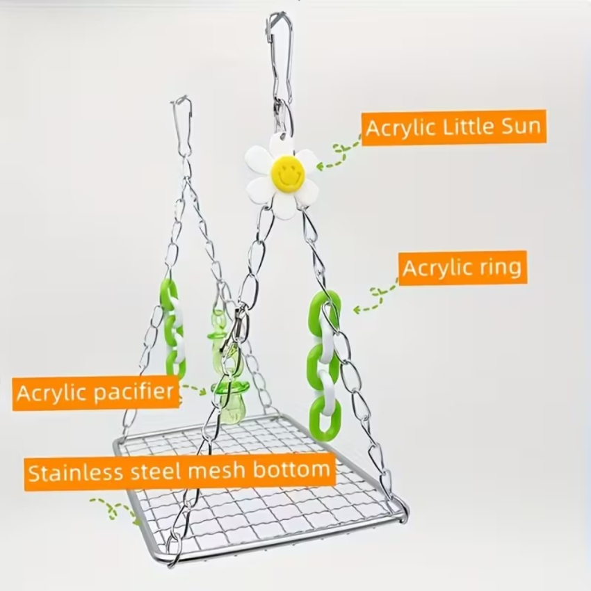 Stainless Steel Hanging Bird Nest – Medium