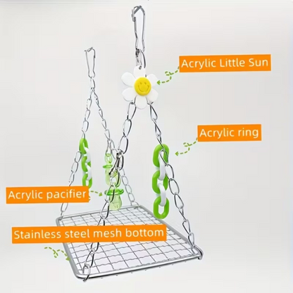 Stainless Steel Hanging Bird Nest – Medium