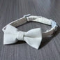 Corduroy Bow Cat Collar (Beige)