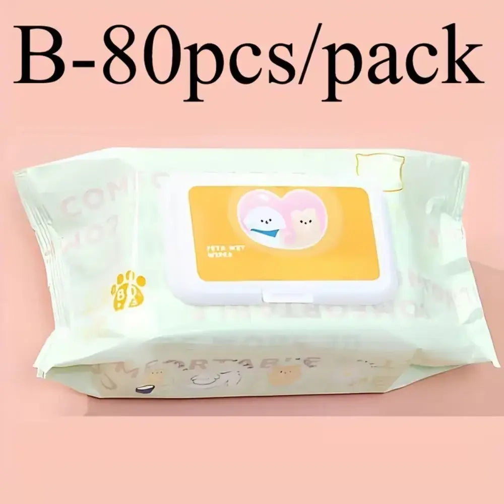 Pets Wet Wipes For Dogs 80 Pcs Yl pet product in Qatar