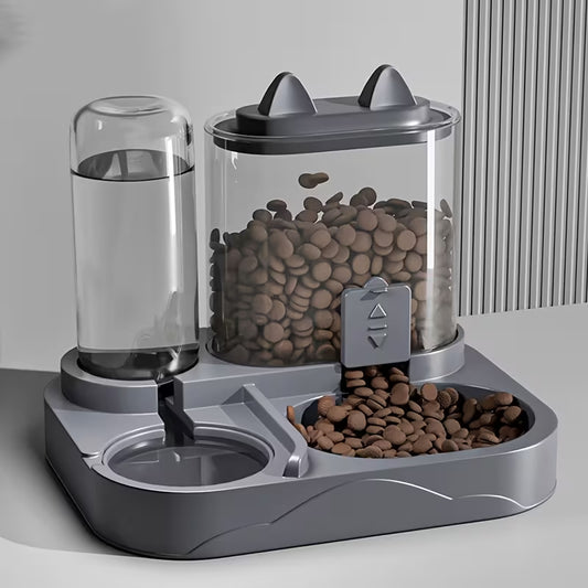 Pet Feeder Set Cats Grey pet product in Qatar