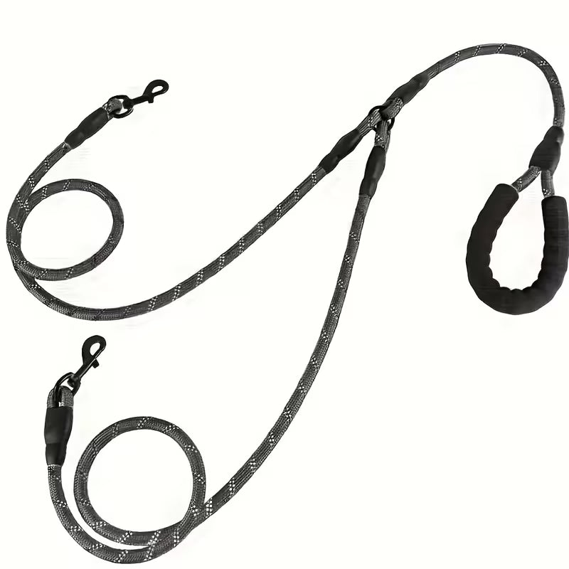 Dual Dog Leash Dogs Black pet product in Qatar