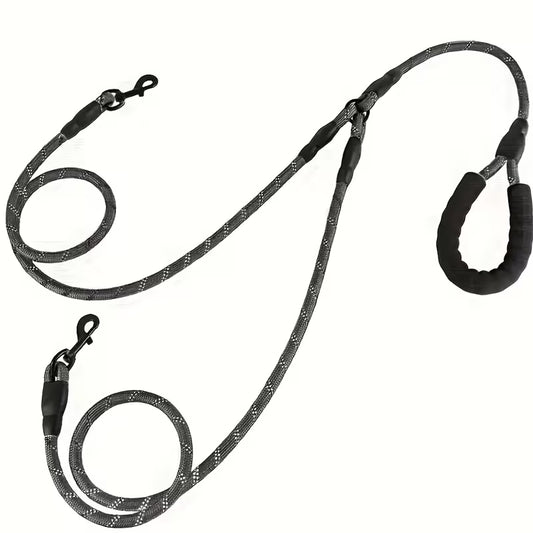 Dual Dog Leash Dogs Black pet product in Qatar