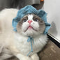 Knit Pufferfish Pet Costume Hat – Small Blue pet product in Qatar