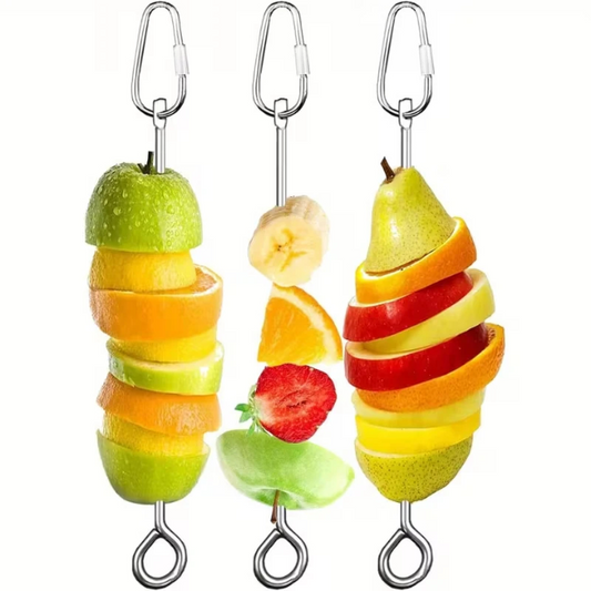 Bird Cage Fruit Skewer Feeder 1pc