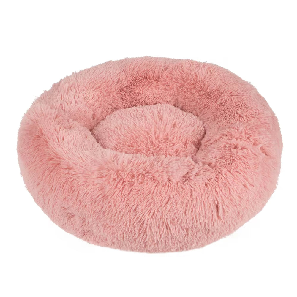 Soft Bed for Cat & Dog - Pink (70cm) pet product in Qatar