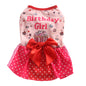 Cat Birthday Dress Cake Print Small Size