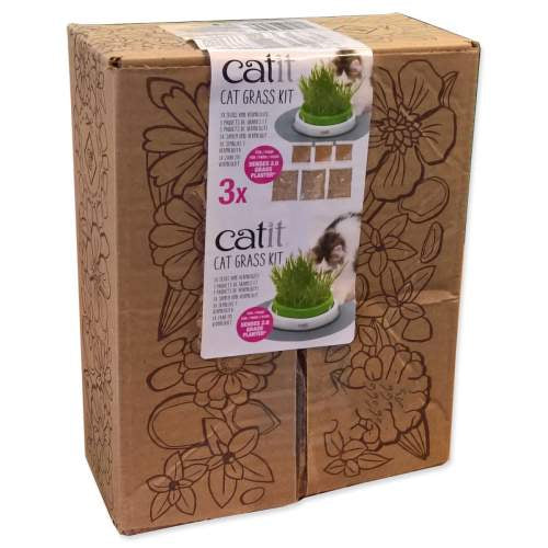 Catit Cat Grass Kit (3 Pcs Set) pet product in Qatar