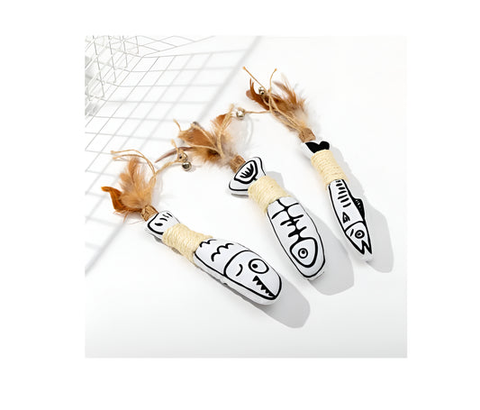 Dobo Pet Foam Fish Cat Toy 1 Piece pet product in Qatar