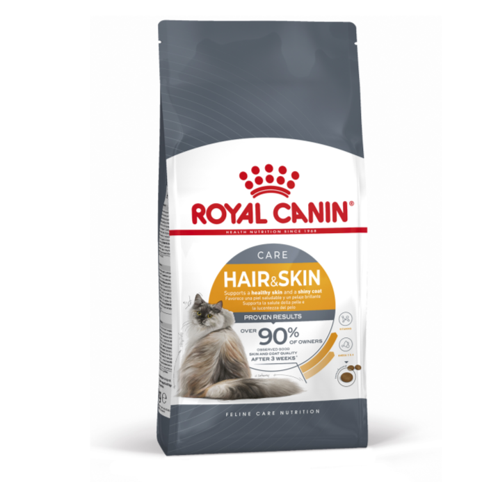 Royal Canin Hair & Skin Cat Dry Food 4 kg pet product in Qatar