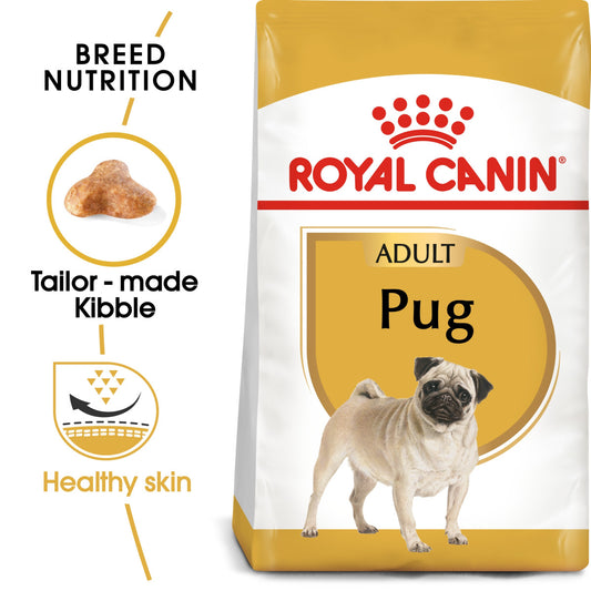 Royal Canin Pug Adult Dog Dry Food 1.5 kg pet product in Qatar