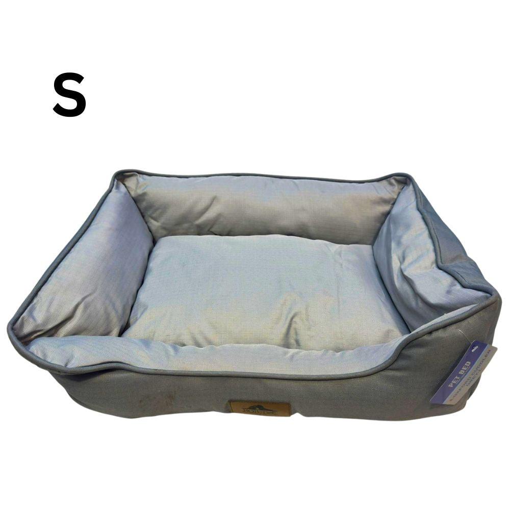 Oxford Pet Bed For Cat & Small Dog - Grey Small (48 × 41 × 15 Cm) pet product in Qatar