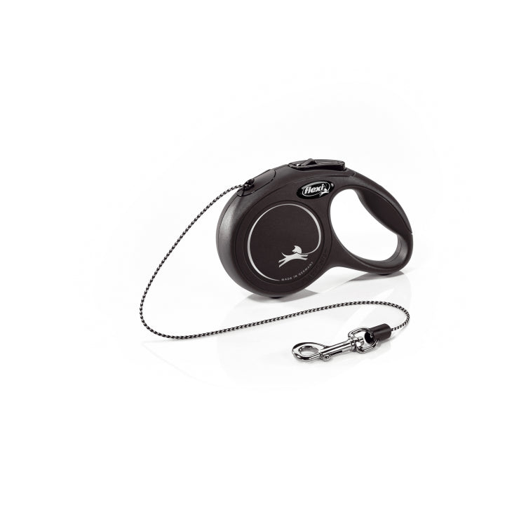 Flexi Classic Cord Cat Retractable Leash Extra Small Black - 3 Meter pet product in Qatar