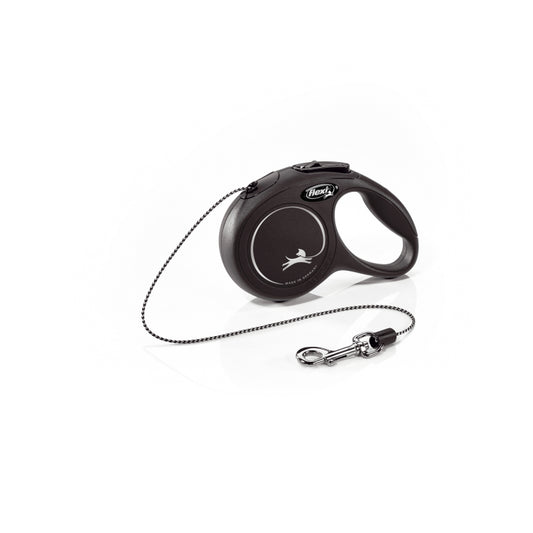 Flexi Classic Cord Cat Retractable Leash Extra Small Black - 3 Meter pet product in Qatar
