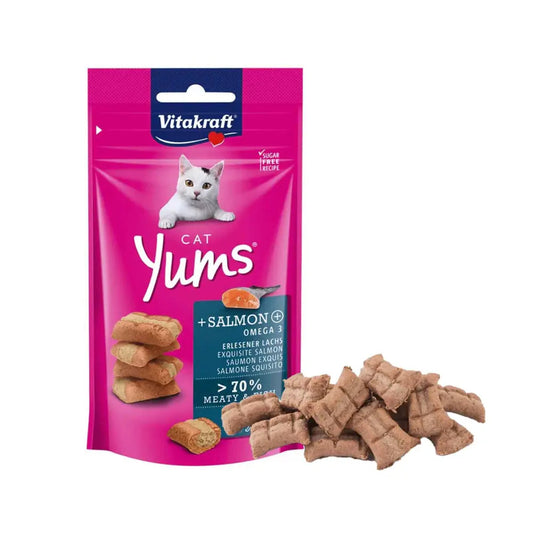 Vitakraft Yums Salmon Cat Wet Food 40g pet product in Qatar