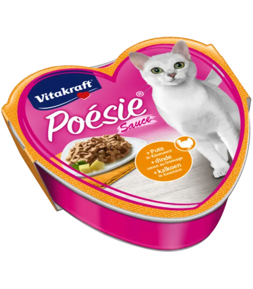 Vitakraft Poesie+ Turkey In Cheese Sauce Cat Wet Food 85g
