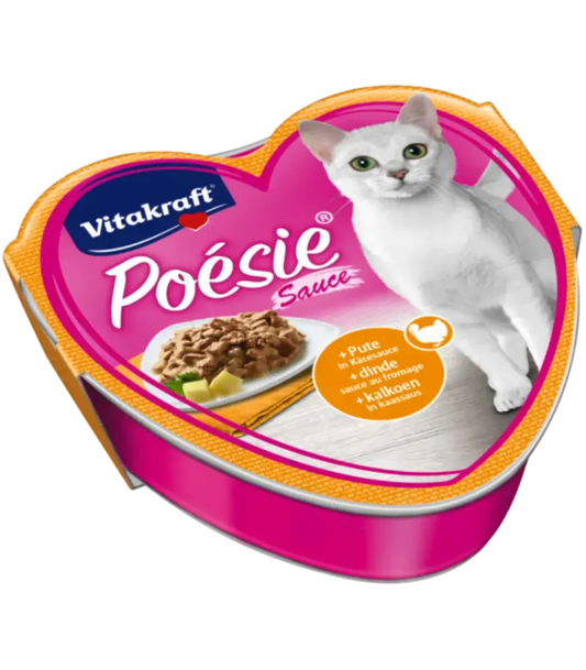 Vitakraft Poesie+ Turkey In Cheese Sauce Cat Wet Food 85g