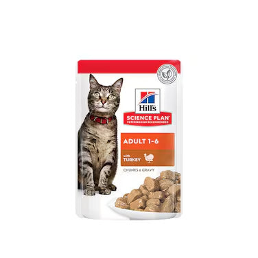 Hill's Science Plan Adult Cat wet food with Turkey 85G x 12