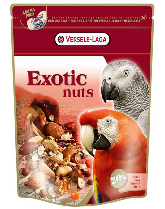 Parrots Exotic Nuts Mix Bird Food 750g pet product in Qatar