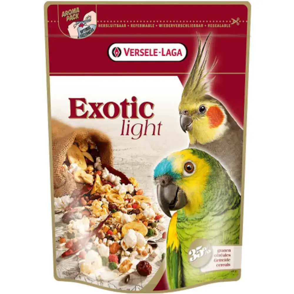 Parrots Exotic Light Mix Bird Food 750g pet product in Qatar