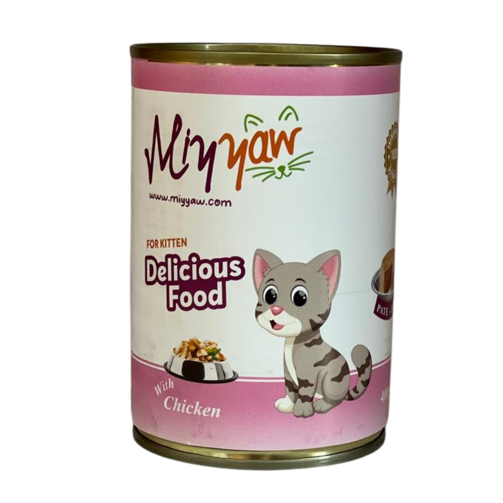 Miyyaw طعام رطب للقطط الصغيرة بالدجاج 400 جرام