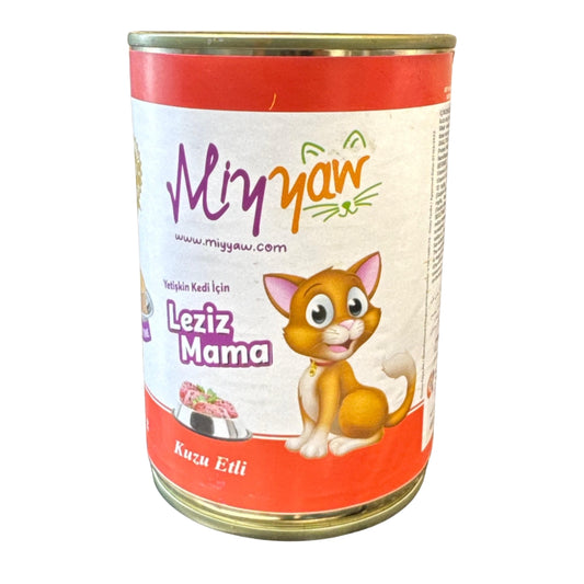 Miyyaw Lamb Adult Cat Wet Food Can 400g pet product in Qatar