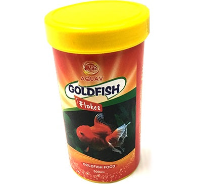 Aquav Gold Fish Food Flakes 500ML pet product in Qatar