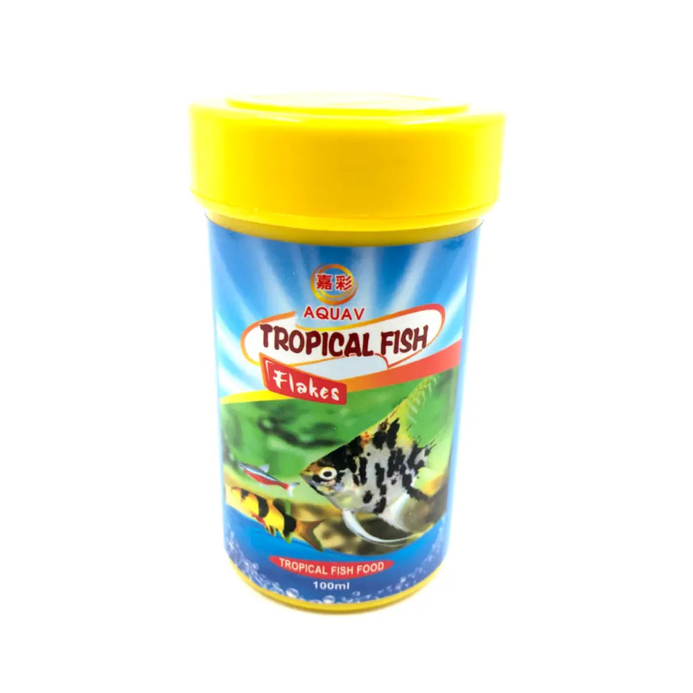 Aquav Tropical Flakes Fish Food 100ML pet product in Qatar