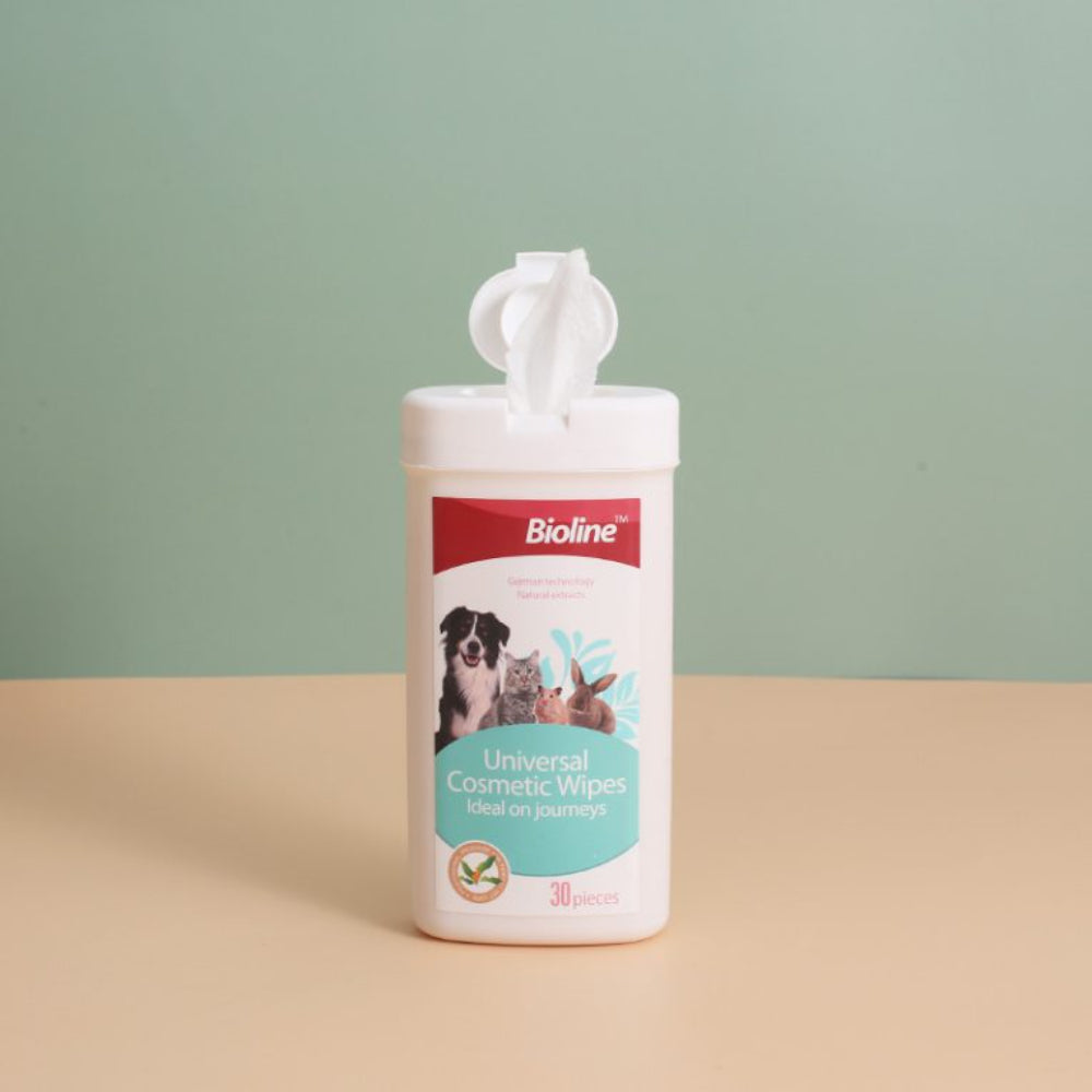 Bioline Universal Cosmetic Wipes 30 Pcs pet product in Qatar
