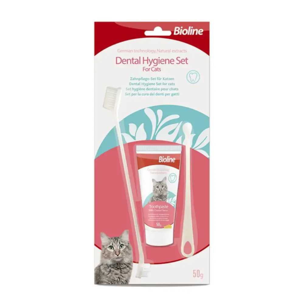Bioline Dental Hygiene Set For Cat pet product in Qatar