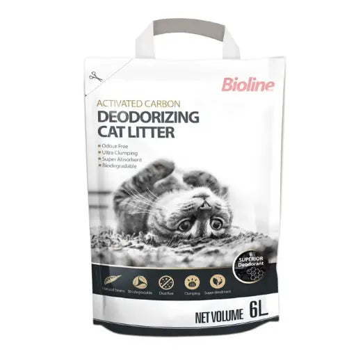 Bioline Deodorizing Cat Litter Volume 6L pet product in Qatar